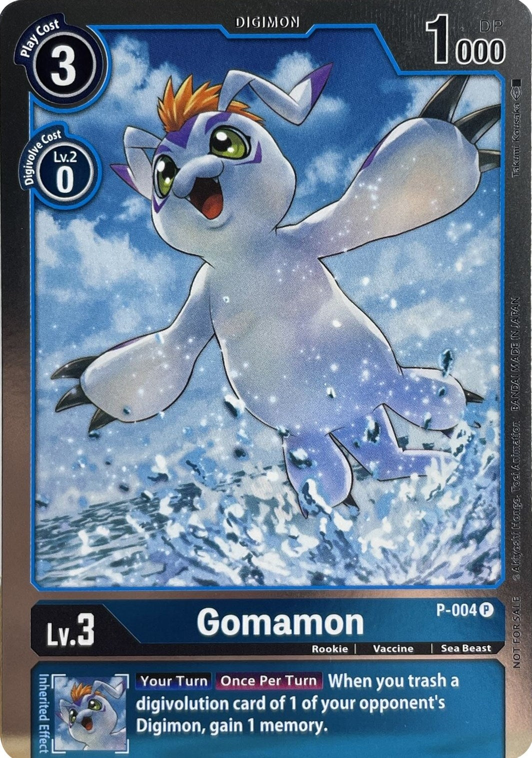 Gomamon - P-004 (4) [D-PR] - Digimon Card Game Single