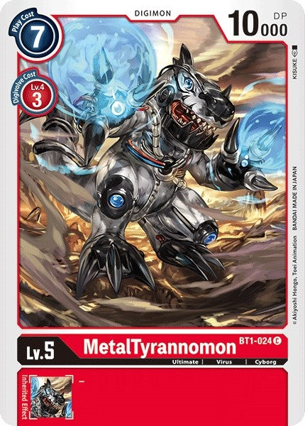 MetalTyrannomon (1024) [BT01-03] - Digimon Card Game Single