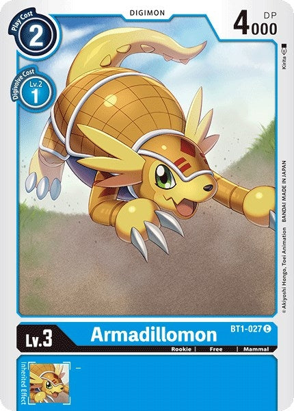Armadillomon - BT1-027 (1027) [BT01-03] - Digimon Card Game Single