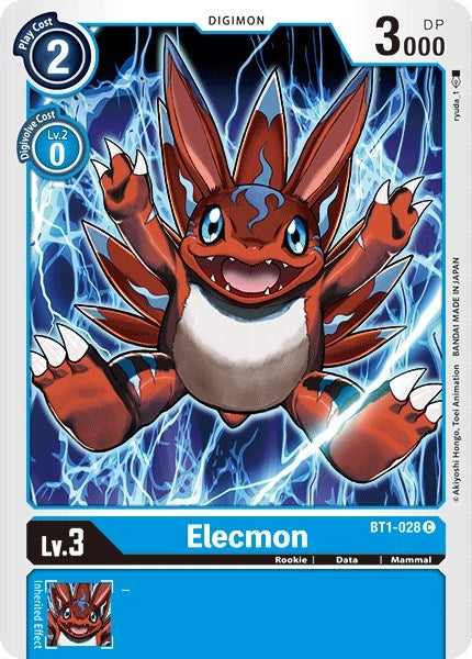Elecmon (1028) [BT01-03] - Digimon Card Game Single