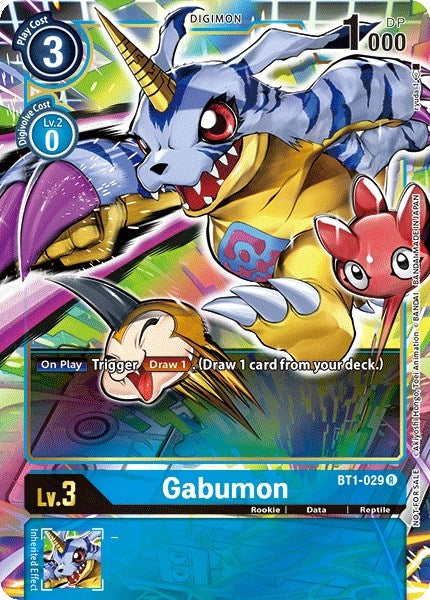 Gabumon - BT1-029 (Dash Pack Ver. 1.0) (1029) [BT01-03] - Digimon Card Game Single