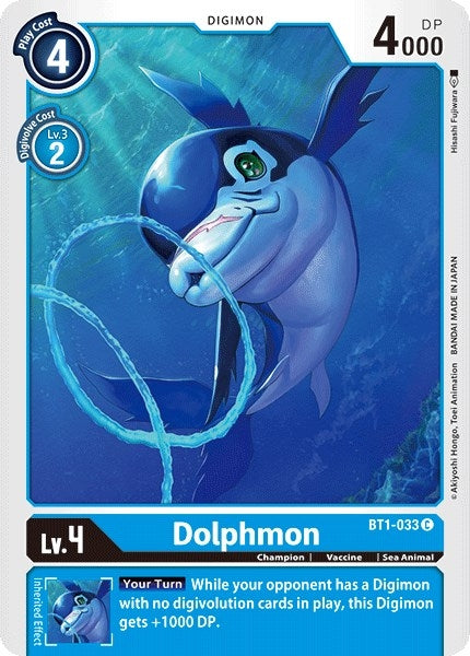 Dolphmon (1033) [BT01-03] - Digimon Card Game Single