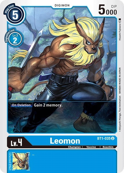 Leomon (1035) [BT01-03] - Digimon Card Game Single