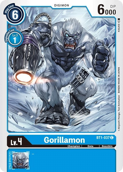 Gorillamon (1037) [BT01-03] - Digimon Card Game Single