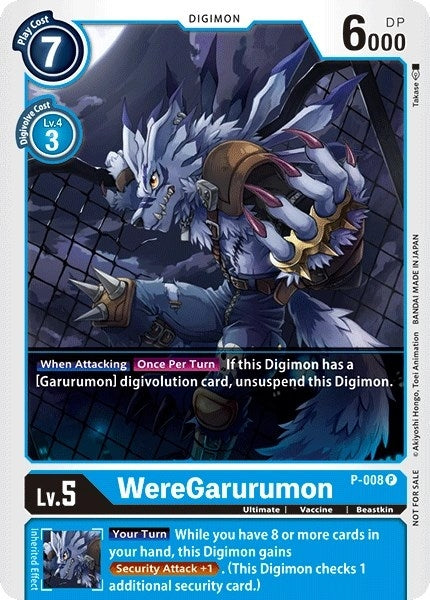 WereGarurumon - P-008 (8) [D-PR] - Digimon Card Game Single