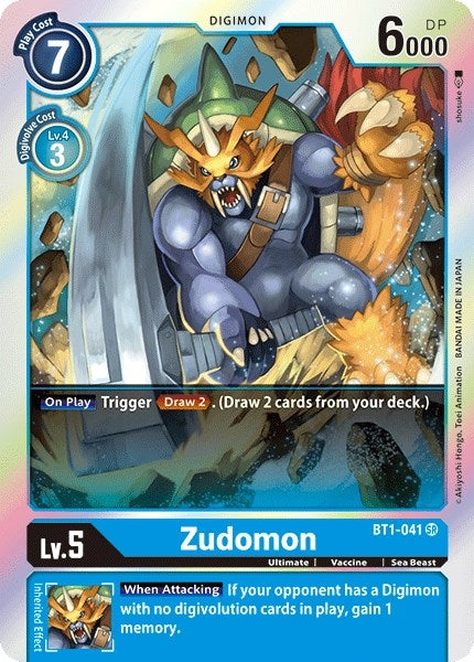 Zudomon - BT1-041 (1041) [BT01-03] - Digimon Card Game Single