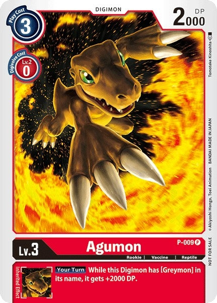 Agumon - P-009 (9) [D-PR] - Digimon Card Game Single