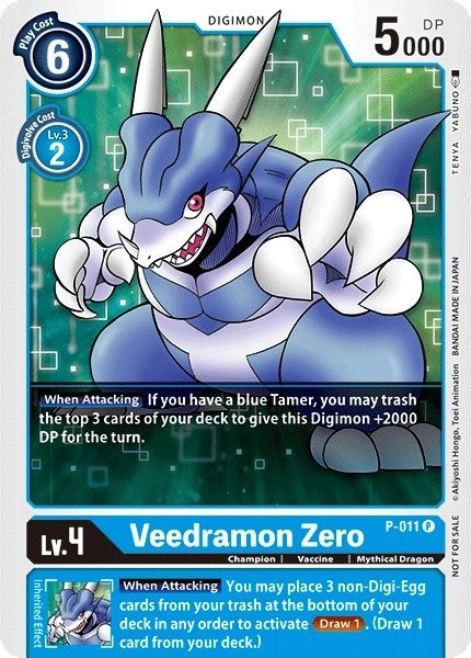 Veedramon Zero - P-011 (11) [D-PR] - Digimon Card Game Single