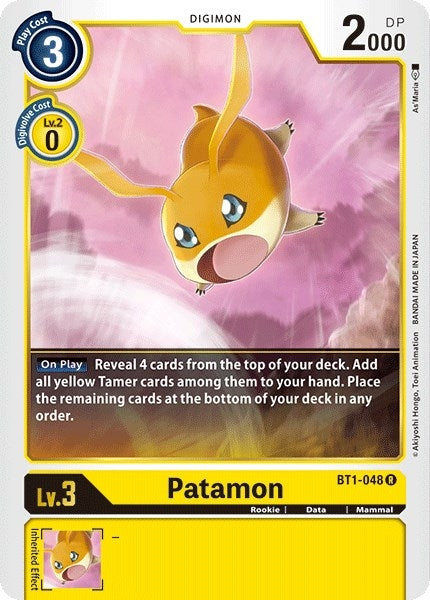 Patamon (1048) [BT01-03] - Digimon Card Game Single
