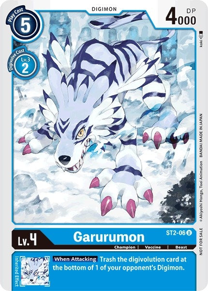 Garurumon - ST2-06 (Tamer Party Promo) (206) [ST-2] - Digimon Card Game Single