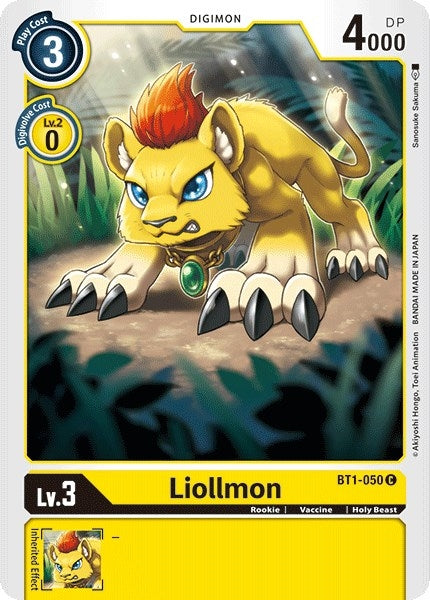 Liollmon (1050) [BT01-03] - Digimon Card Game Single