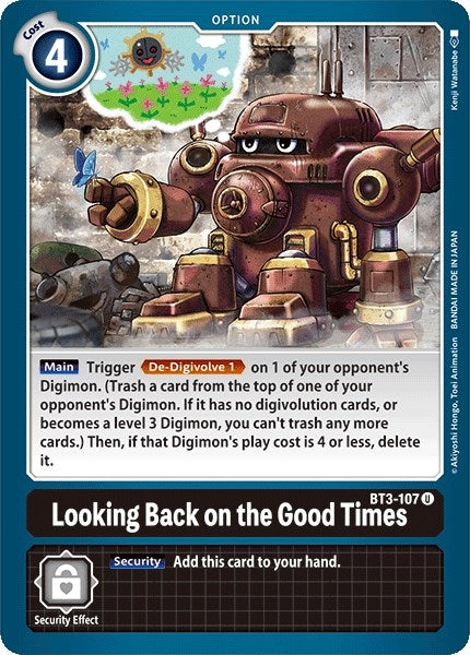 Looking Back on the Good Times (3107) [BT01-03] - Digimon Card Game Single