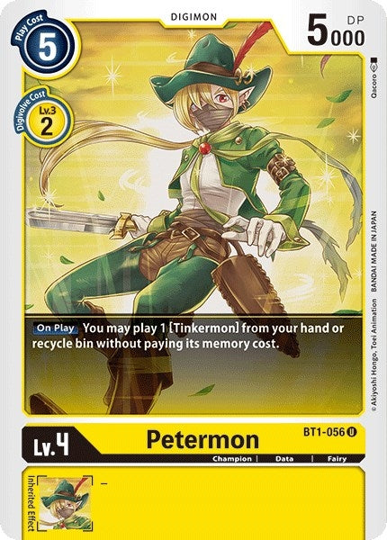 Petermon (1056) [BT01-03] - Digimon Card Game Single