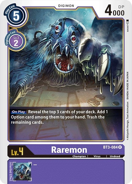 Raremon (3084) [BT01-03] - Digimon Card Game Single