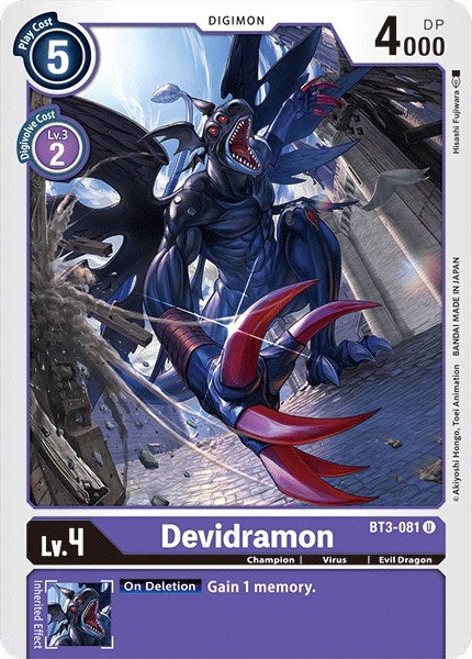 Devidramon (3081) [BT01-03] - Digimon Card Game Single