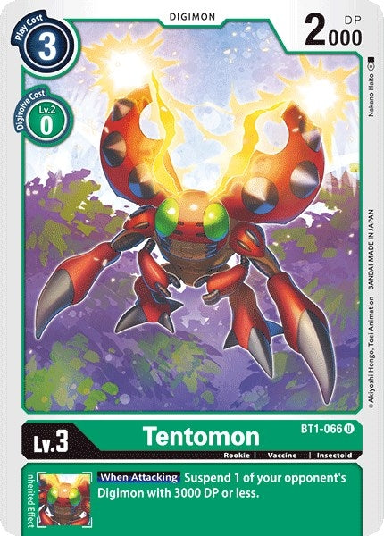 Tentomon (1066) [BT01-03] - Digimon Card Game Single