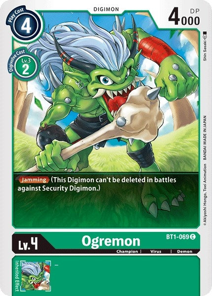 Ogremon (1069) [BT01-03] - Digimon Card Game Single