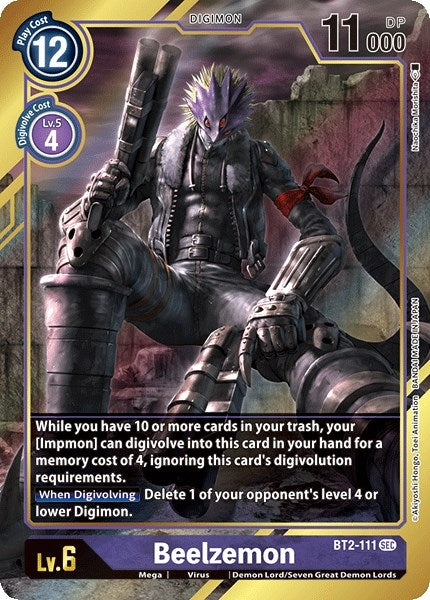 Beelzemon (Alternate Art) (2111) [BT01-03] - Digimon Card Game Single