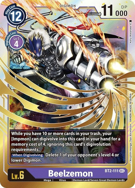 Beelzemon (2111) [BT01-03] - Digimon Card Game Single