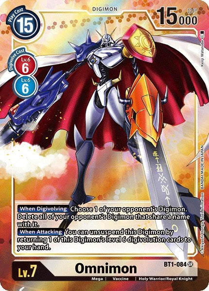 Omnimon (Alternate Art) (1084) [BT01-03] - Digimon Card Game Single