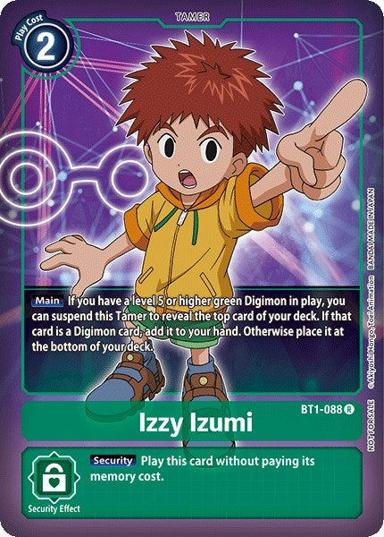 Izzy Izumi (Box Topper) (1088) [BT01-03] - Digimon Card Game Single