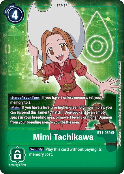 Mimi Tachikawa (Box Topper) (1089) [BT01-03] - Digimon Card Game Single
