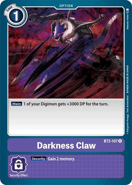 Darkness Claw (2107) [BT01-03] - Digimon Card Game Single