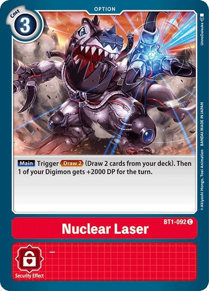 Nuclear Laser (1092) [BT01-03] - Digimon Card Game Single