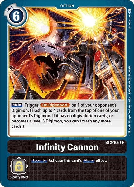 Infinity Cannon (2106) [BT01-03] - Digimon Card Game Single