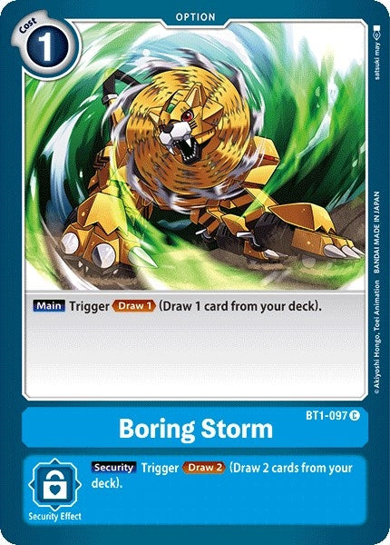 Boring Storm (1097) [BT01-03] - Digimon Card Game Single