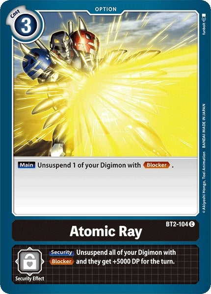 Atomic Ray (2104) [BT01-03] - Digimon Card Game Single