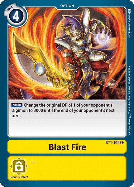 Blast Fire (1105) [BT01-03] - Digimon Card Game Single