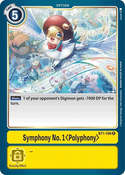 Symphony No. 1 (Polyphony) (1106) [BT01-03] - Digimon Card Game Single