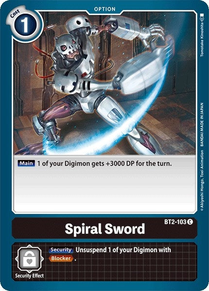 Spiral Sword (2103) [BT01-03] - Digimon Card Game Single