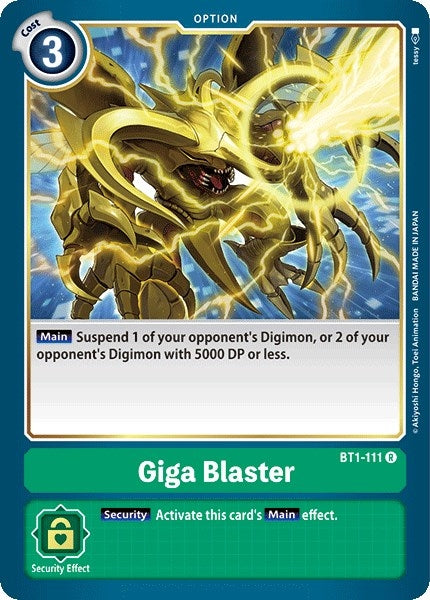Giga Blaster (1111) [BT01-03] - Digimon Card Game Single