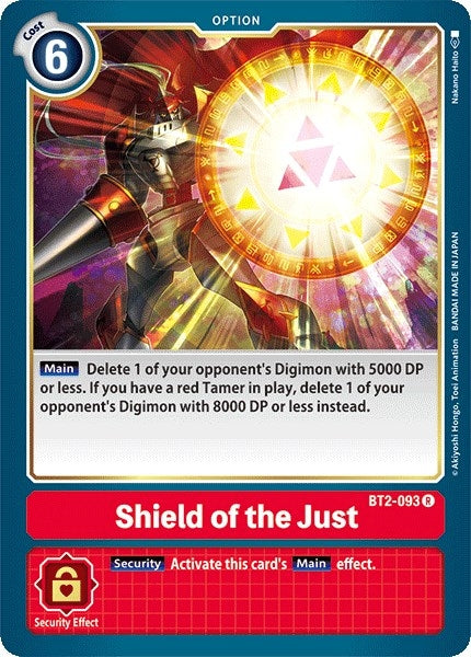 Shield of the Just (2093) [BT01-03] - Digimon Card Game Single