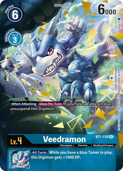 Veedramon (Secret Rare) (Alternate Art) (1115) [BT01-03] - Digimon Card Game Single