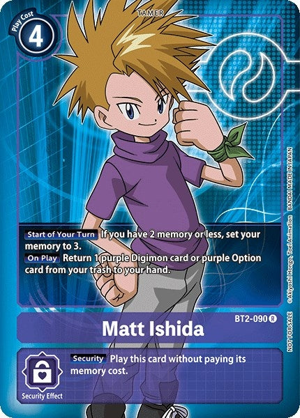 Matt Ishida - BT2-090 (Box Topper) (2090) [BT01-03] - Digimon Card Game Single