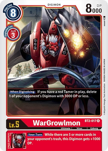 WarGrowlmon (2017) [BT01-03] - Digimon Card Game Single