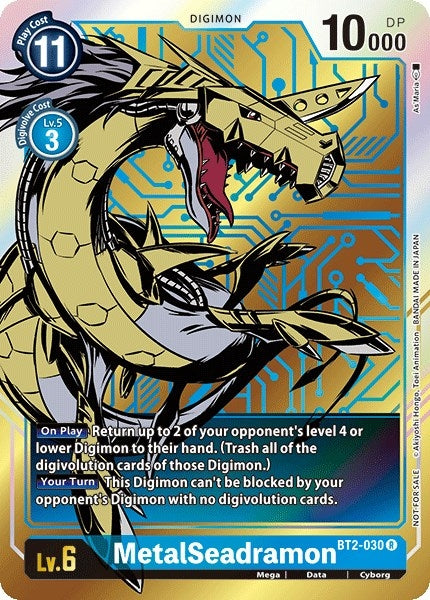 MetalSeadramon - BT2-030 (Dash Pack Ver. 1.0) (2030) [BT01-03] - Digimon Card Game Single
