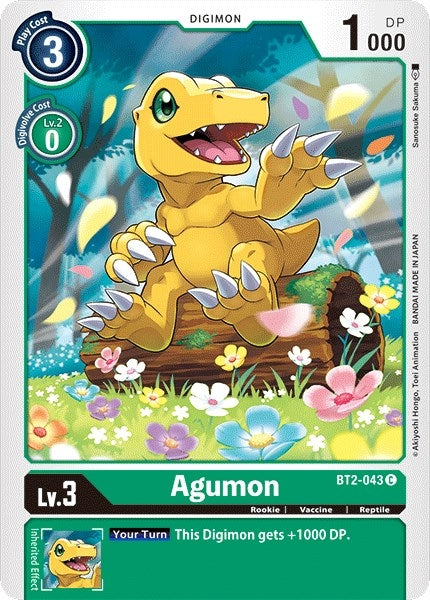 Agumon - BT2-043 (2043) [BT01-03] - Digimon Card Game Single