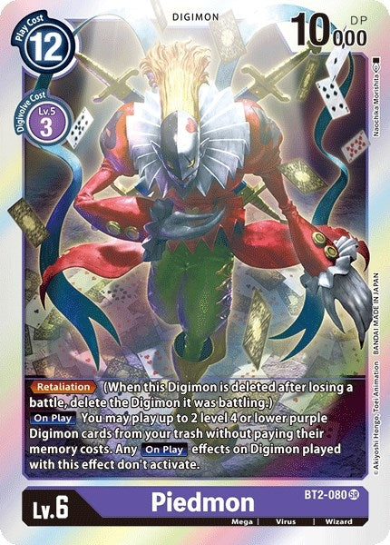 Piedmon (2080) [BT01-03] - Digimon Card Game Single