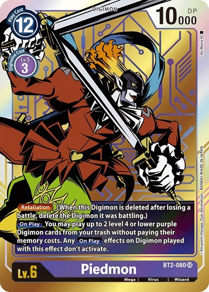 Piedmon (Alternate Art) (2080) [BT01-03] - Digimon Card Game Single