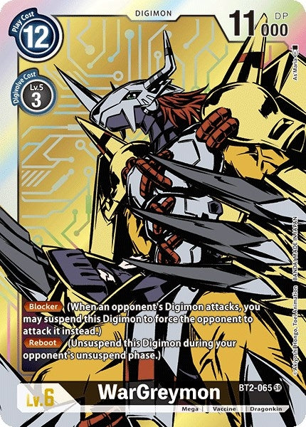 WarGreymon - BT2-065 (Alternate Art) (2065) [BT01-03] - Digimon Card Game Single