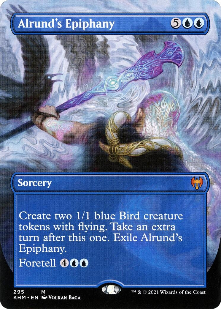 Alrund’s Epiphany (Borderless) (295) [KHM] - MTG Single