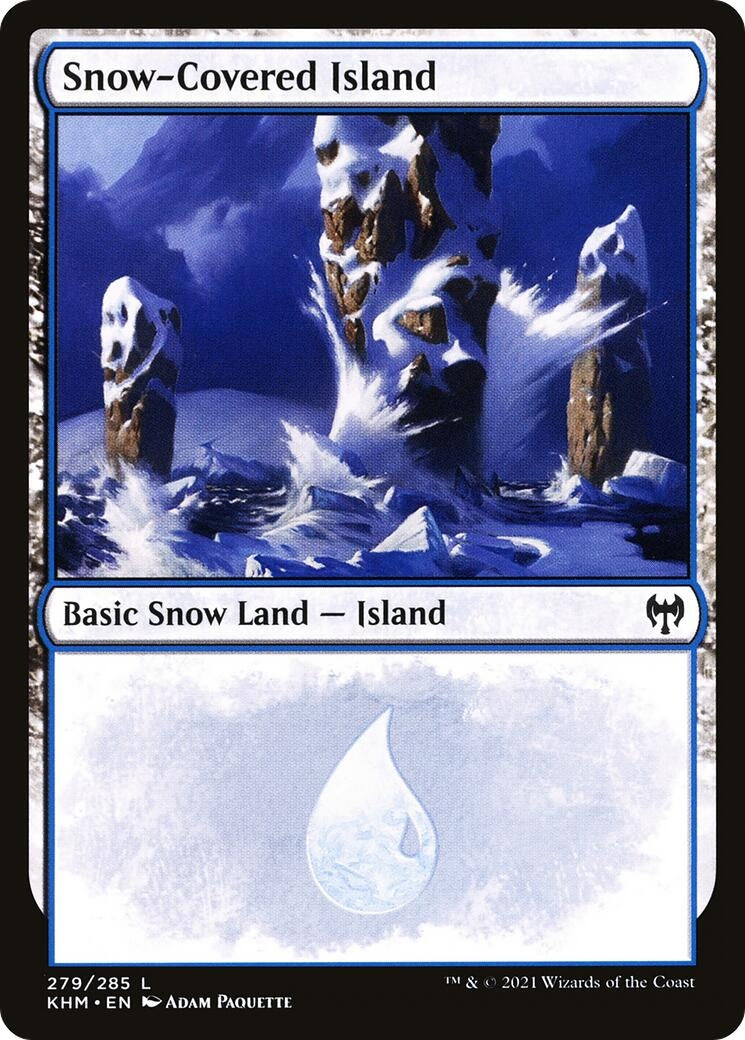 Snow-Covered Island (279) (279) [KHM] - MTG Single