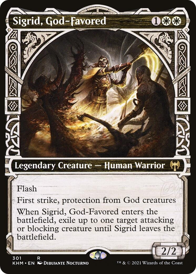 Sigrid God-Favored (Showcase) (301) [KHM] - MTG Single