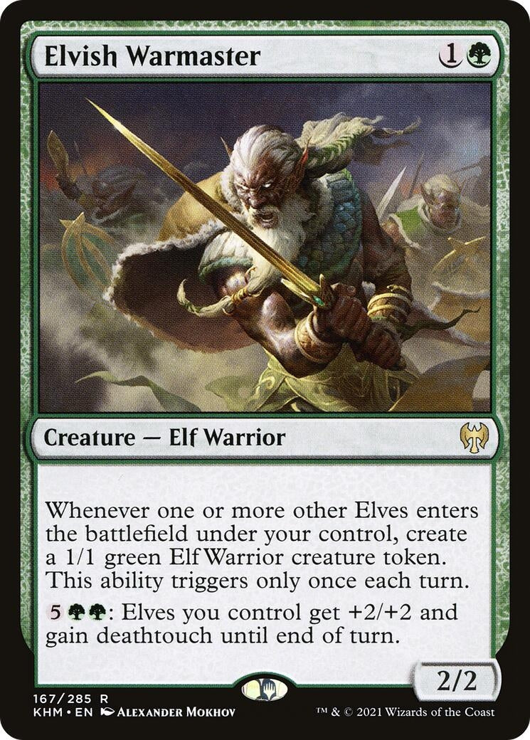 Elvish Warmaster (167) [KHM] - MTG Single
