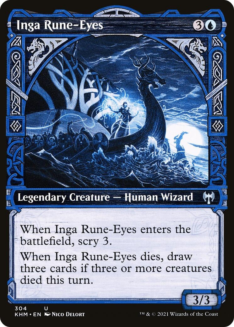 Inga Rune-Eyes (Showcase) (304) [KHM] - MTG Single