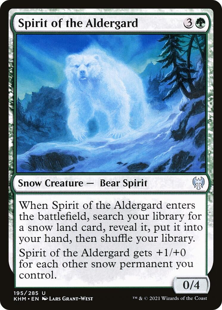 Spirit of the Aldergard (195) [KHM] - MTG Single